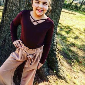 Kids criss cross tops